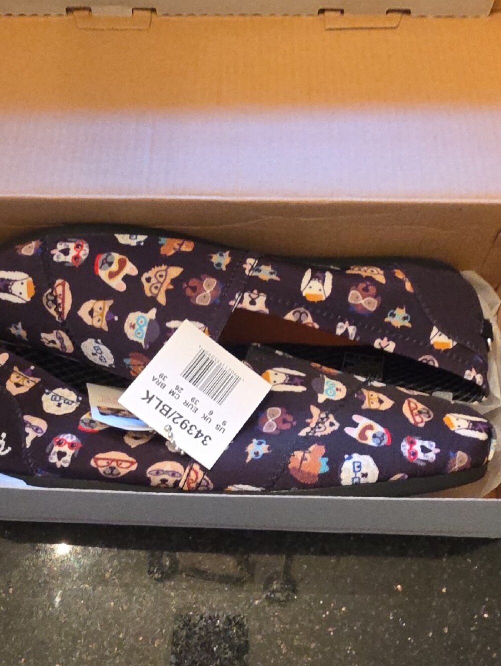 Women's Black Memory Foam Slip-On Shoes - Picture 2 of 7